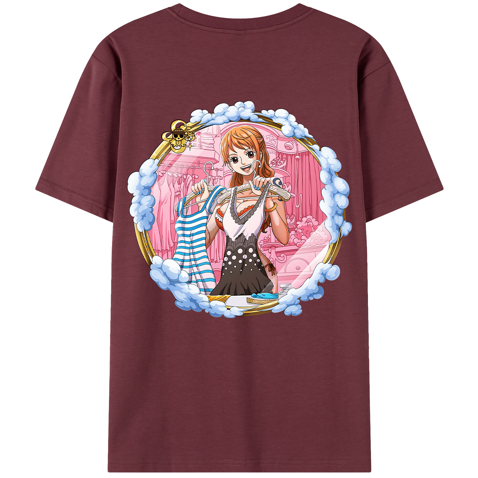 ワンピース ナミ ONE PIECE Nami 綿100％半袖Tシャツ（背面プリント）